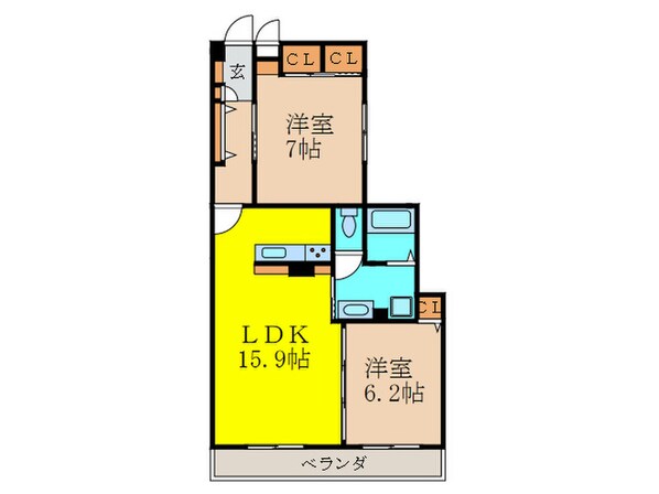 パルナシアン御影の物件間取画像